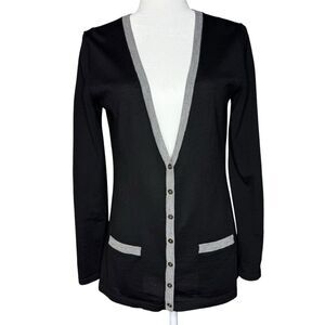Y2K Banana Republic M Boyfriend‎ Cardigan Sweater 100% Merino Wool Academia